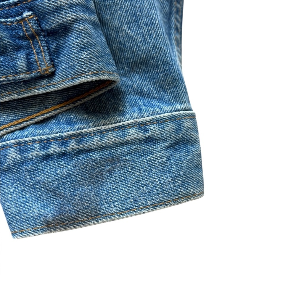 Vintage 80s Levi’s Orange Tab Type III Denim Trucker Jacket Size 48 / Large - Picture 9 of 12
